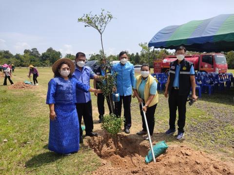 โครงการปลูกต้นไม้เพื่อเพิ่มพื้นที่สีเขียวบนพื้นที่สาธารณะ ประจำปี 2565