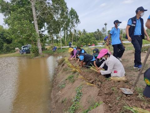 โครงการปลูกหญ้าแฝกเฉลิมพระเกียรติ ประจำปี 2565