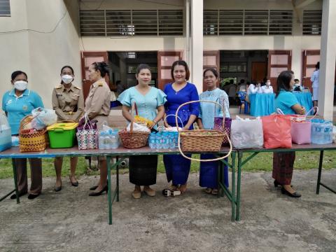 กิจกรรมตักบาตร ถวายพระพรชัยมงคล สมเด็จพระนางเจ้าสิริกิตติ์ พระบรมราชินีนาถ พระบรมราชชนนีพันปีหลวง เนื่องในโอกาสวันเฉลิมพระชนมพรรษา วันที่ 12 สิงหาคม 2566