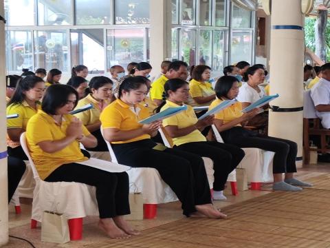 พิธีเจริญพุทธมนต์เฉลิมพระเกียรติถวายพระพรชัยมงคลแด่ พระบาทสมเด็จพระเจ้าอยู่หัว เนื่องในโอกาสวันเฉลิมพระชนมพรรษา ๖ รอบ ๒๘ กรกฎาคม ๒๕๖๗ วันพฤหัสบดีที่ ๑๘ กรกฎาคม ๒๕๖๗ ณ วัดตาเหล็ง