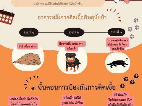 เทศบาลตำบลหนองปล่อง ขอประชาสัมพันธ์การป้องกันโรคพิษสุนัขบ้า